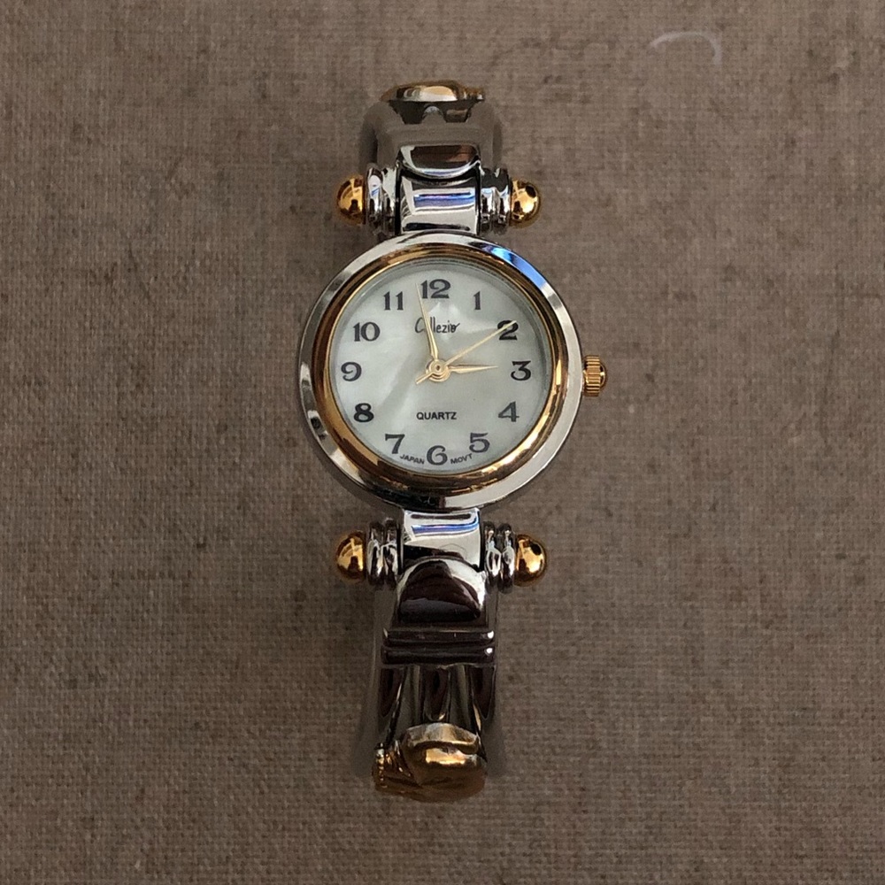 Two-Tone Elephant Cuff Watch